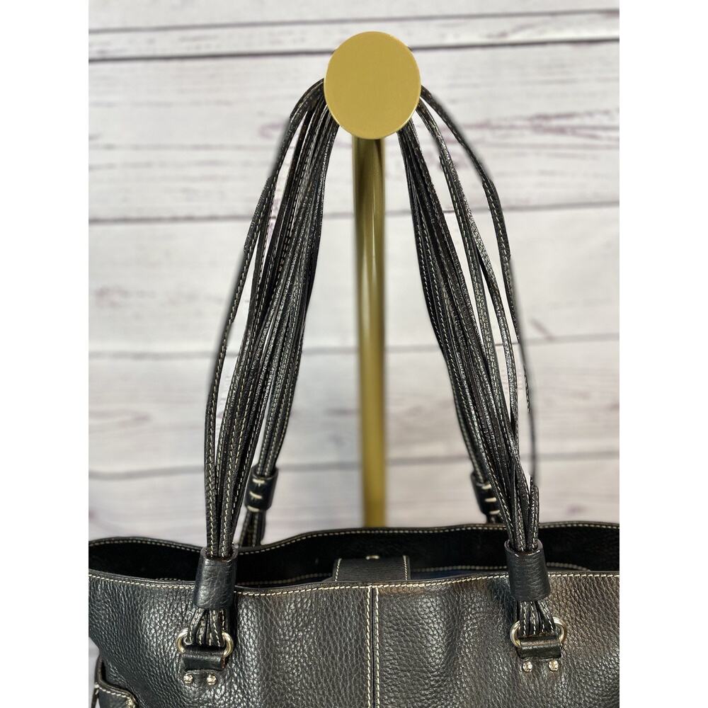 Kate Spade New York Black Pebbled Leather Multi Strap Tote Shoulder Bag - Picture 8 of 10
